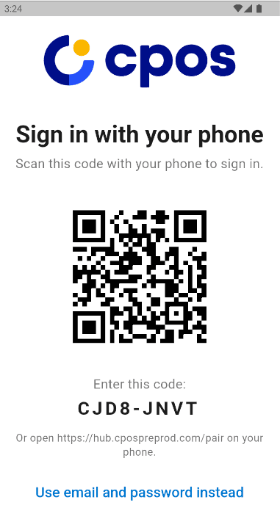 QR code sign-in